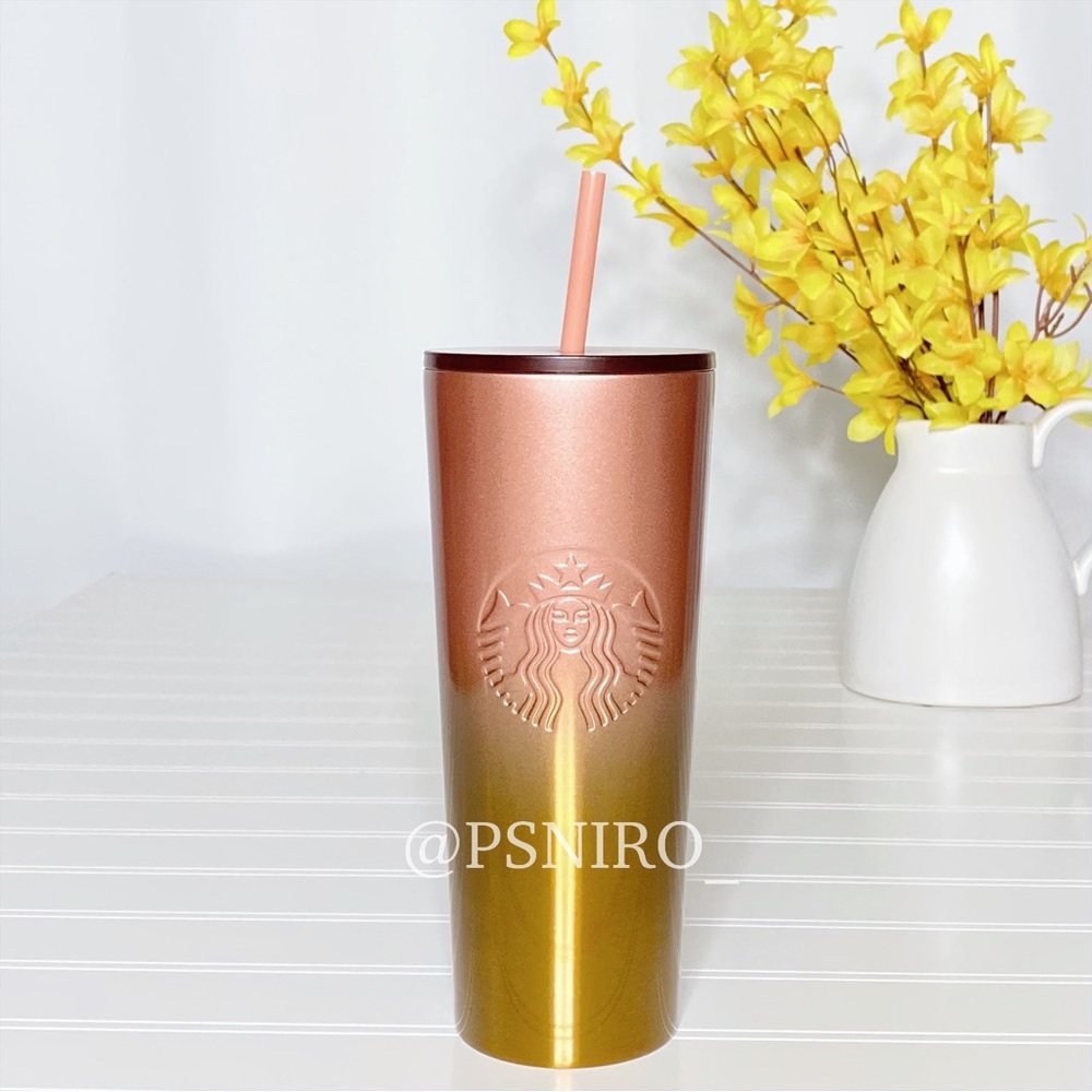 Starbucks Tumbler Rose Gold Cold Cup